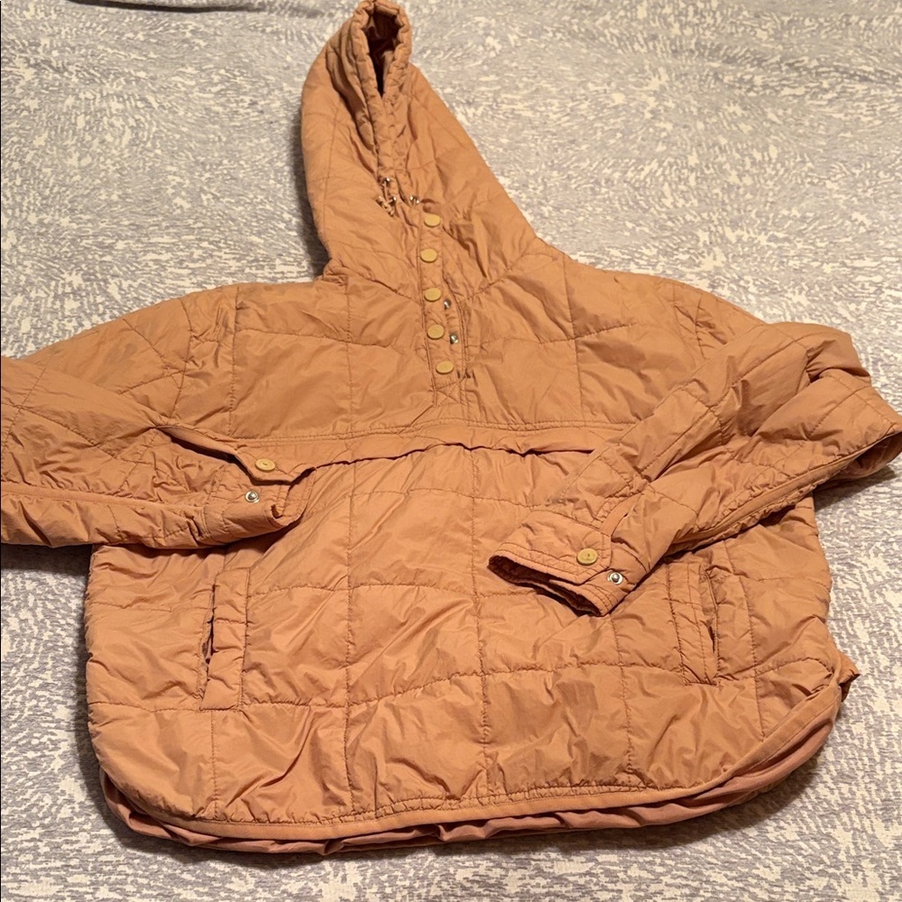 Tan Hooded Jacket